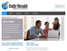 Tablet Screenshot of dailyheraldmediagroup.com